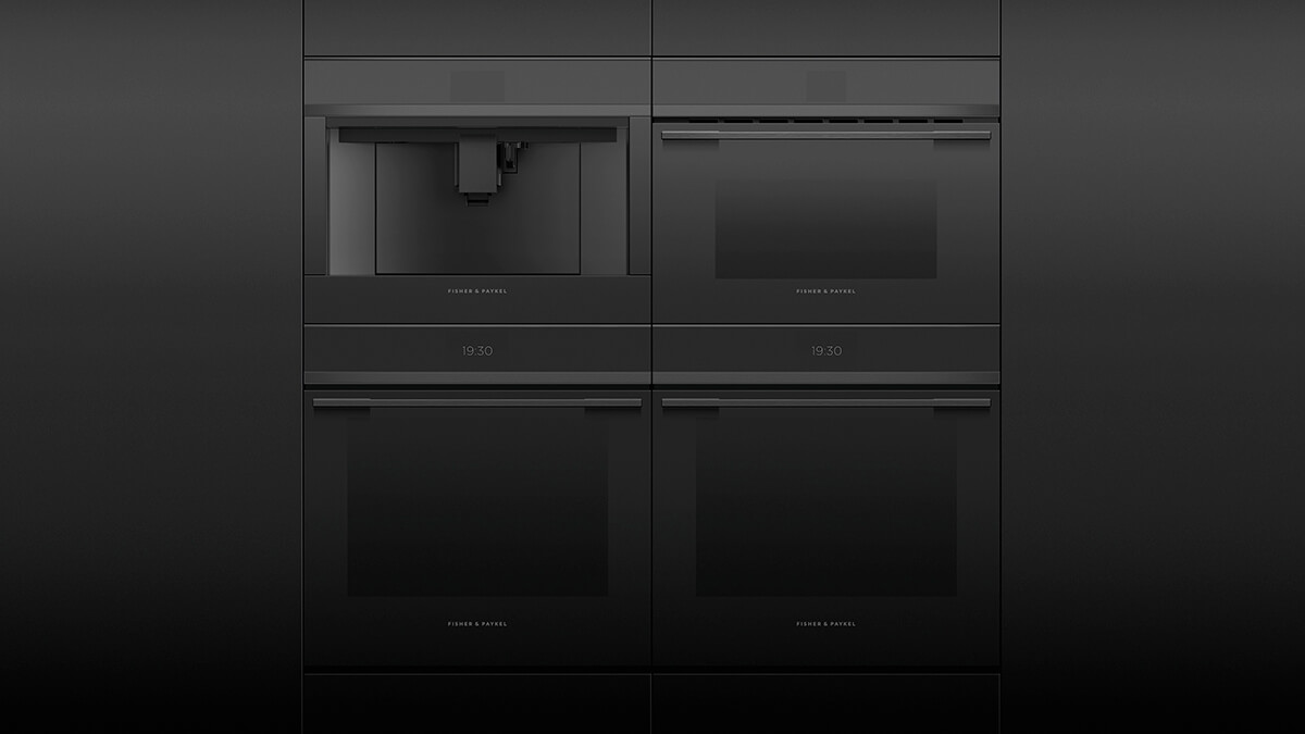 Fisher & Paykel companion appliances including coffee maker, warming drawer and vacuum seal drawer